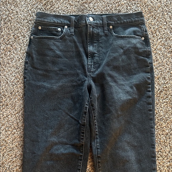 Madewell Dark wash Perfect vintage denim black jeans size 30 ladies straight - Picture 2 of 12